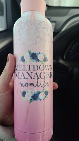 Meltdown manager water bottle