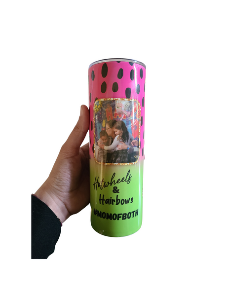 20 oz 5 photo tumbler