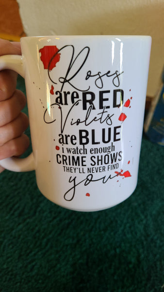 15 oz crime show mug